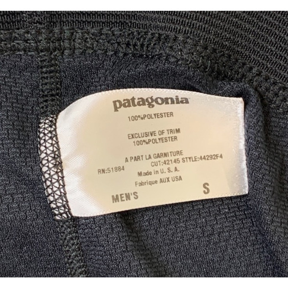 Vintage Patagonia Tights Mens Small Black Capilene Midweight Base Layer Made USA - Picture 8 of 10